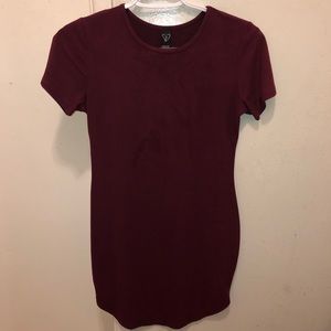 Burgundy Velvet Dress